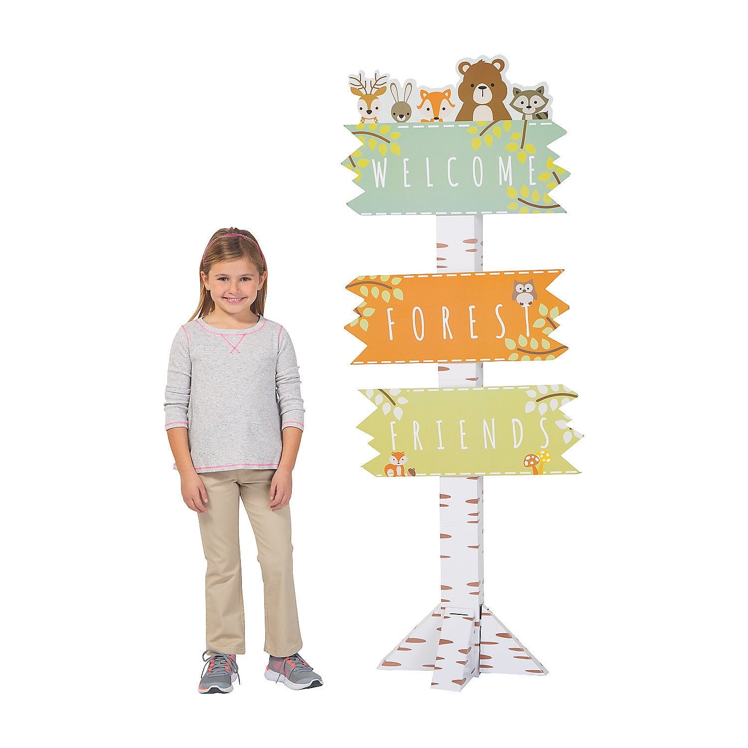 Woodland Party Directional Sign - Party Decor - 1 Piece