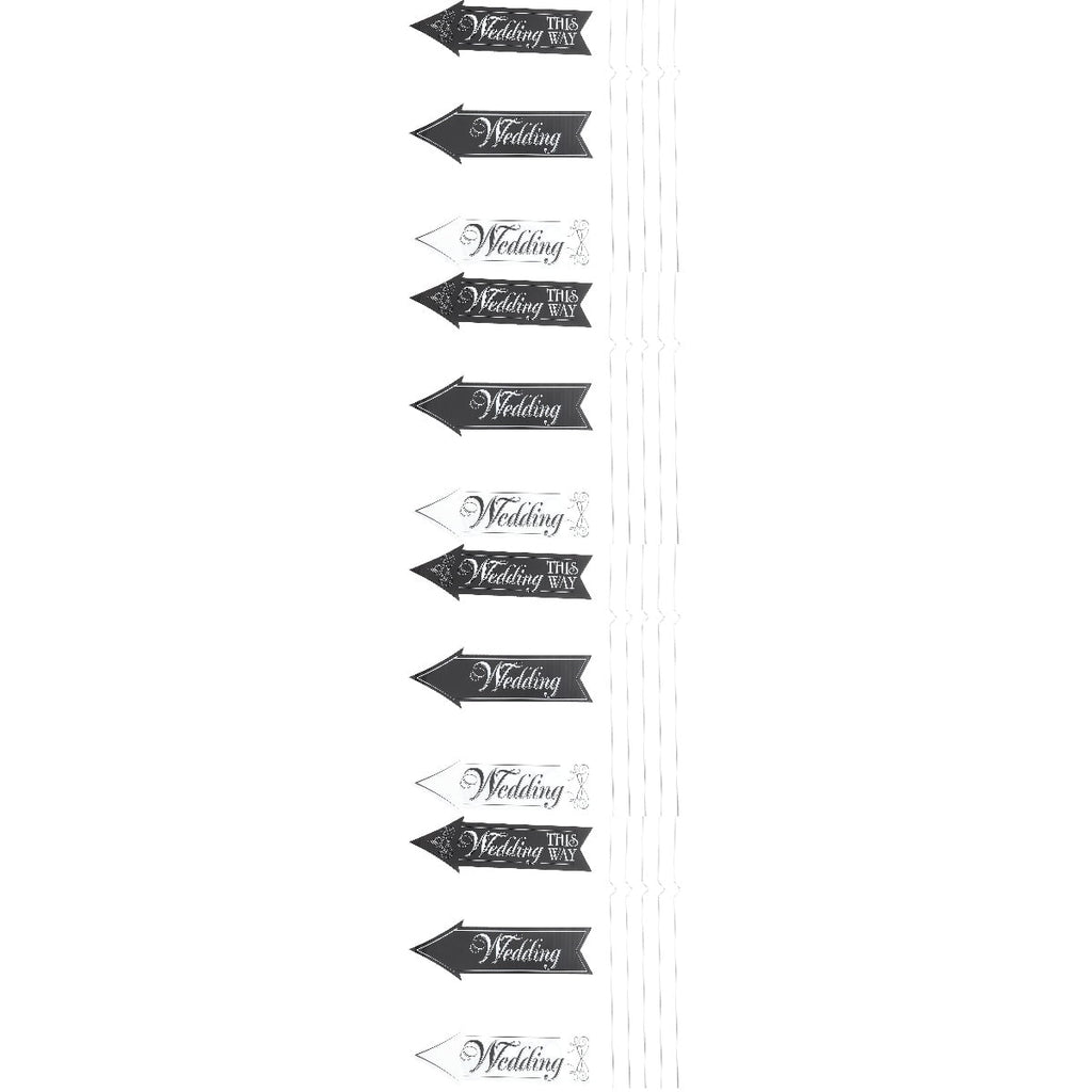 Worgeous 4 Sets Outdoor Wedding Signs DIY Yard Wedding Signs Outside Wedding Decor with Stakes