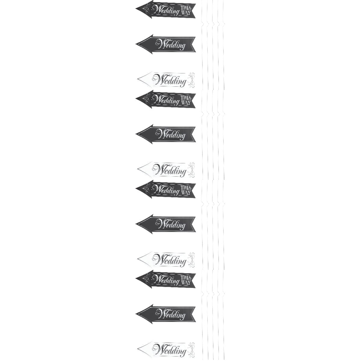 Worgeous 4 Sets Outdoor Wedding Signs DIY Yard Wedding Signs Outside Wedding Decor with Stakes