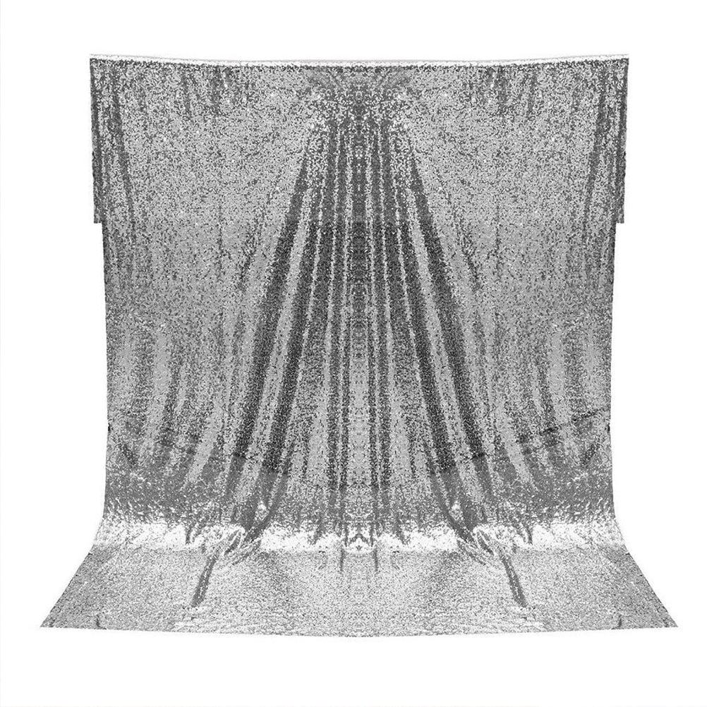 YSNOOWE 1Set Party Backdrop for Baby Shower Silver 47.2x70.9in