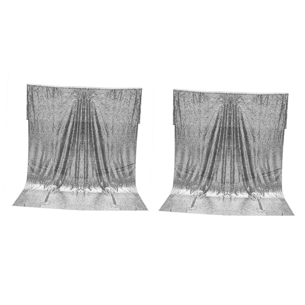 HOMEMAXS  2 Pieces Shimmer Sequin Fabric Bridal Shower Decoration Bride