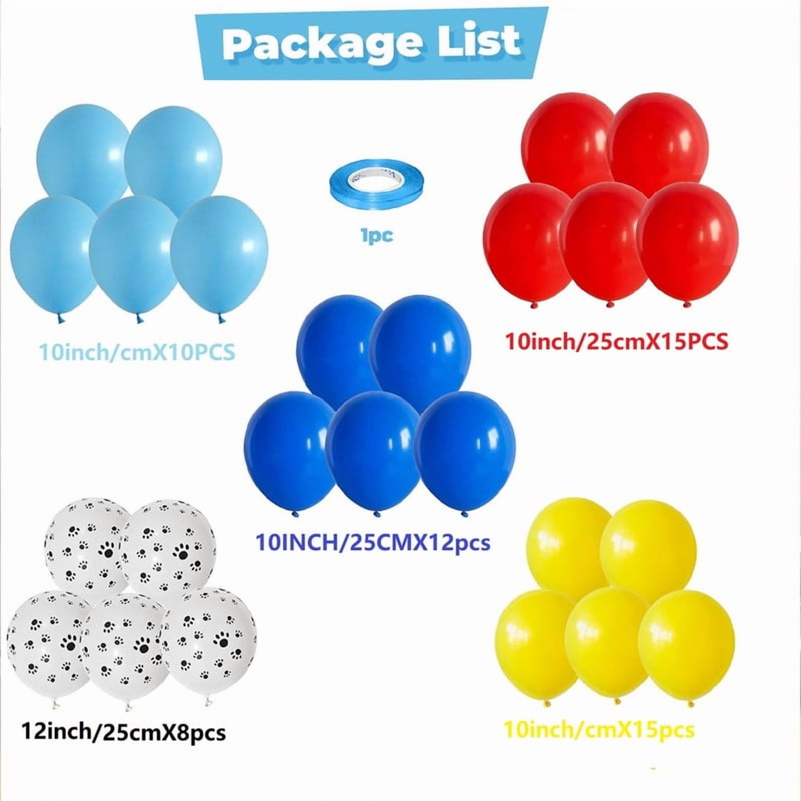 60pcs 12-Inch Assorted Latex Balloons Set – 18 Color Themes for Birthday, Wedding, Graduation, Holiday, Mermaid, Halloween, Baby Shower, Party & Event Decorations, Air or Helium Compatible