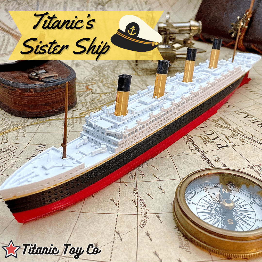TitanicToyCo RMS Olympic Model Ship 1 Foot In Length, Fully Assembled, Titanic Toys For Kids, Titanic Ship, Titanic Cake Topper, Titanic Figurine, Titanic Boat, Britannic, Titanic Memorabilia