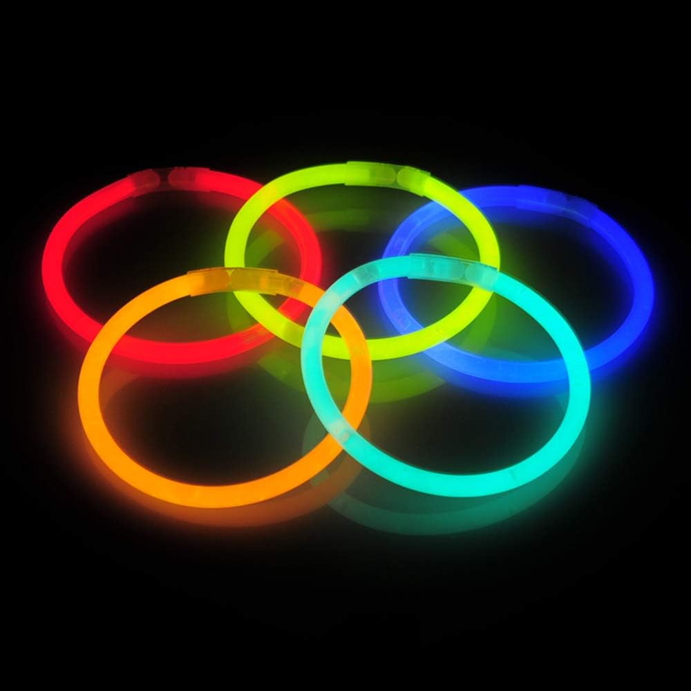 Ayieyill 300pcs Glow Sticks Bulk Party Pack 8" Halloween Glow Sticks for Kids Glow in the Dark Party Supplies