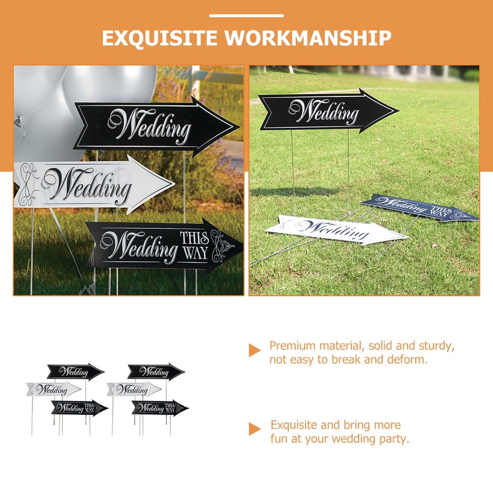 2 Pieces Wedding Sign Stuff Emblems Reserved Signs for Decor