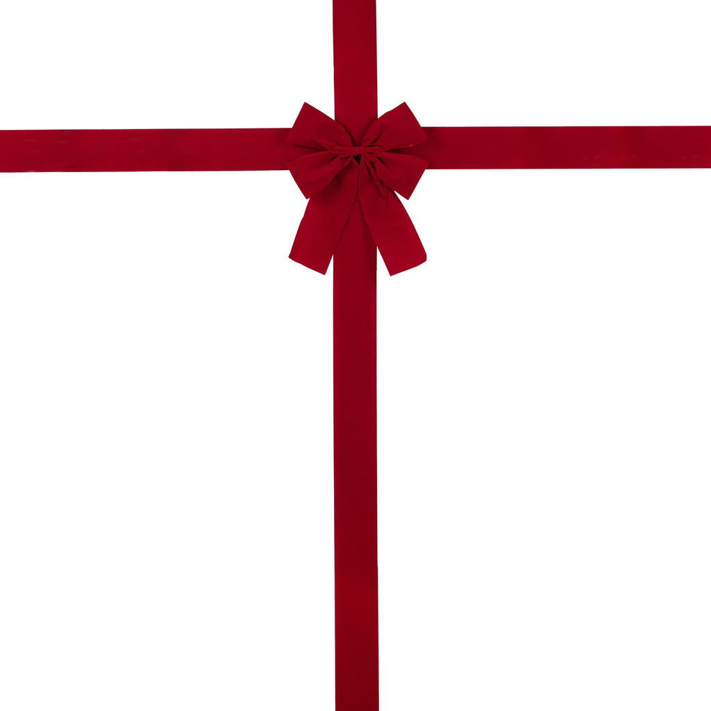 Northlight 14' Classic Red Velvet Christmas Door Bow