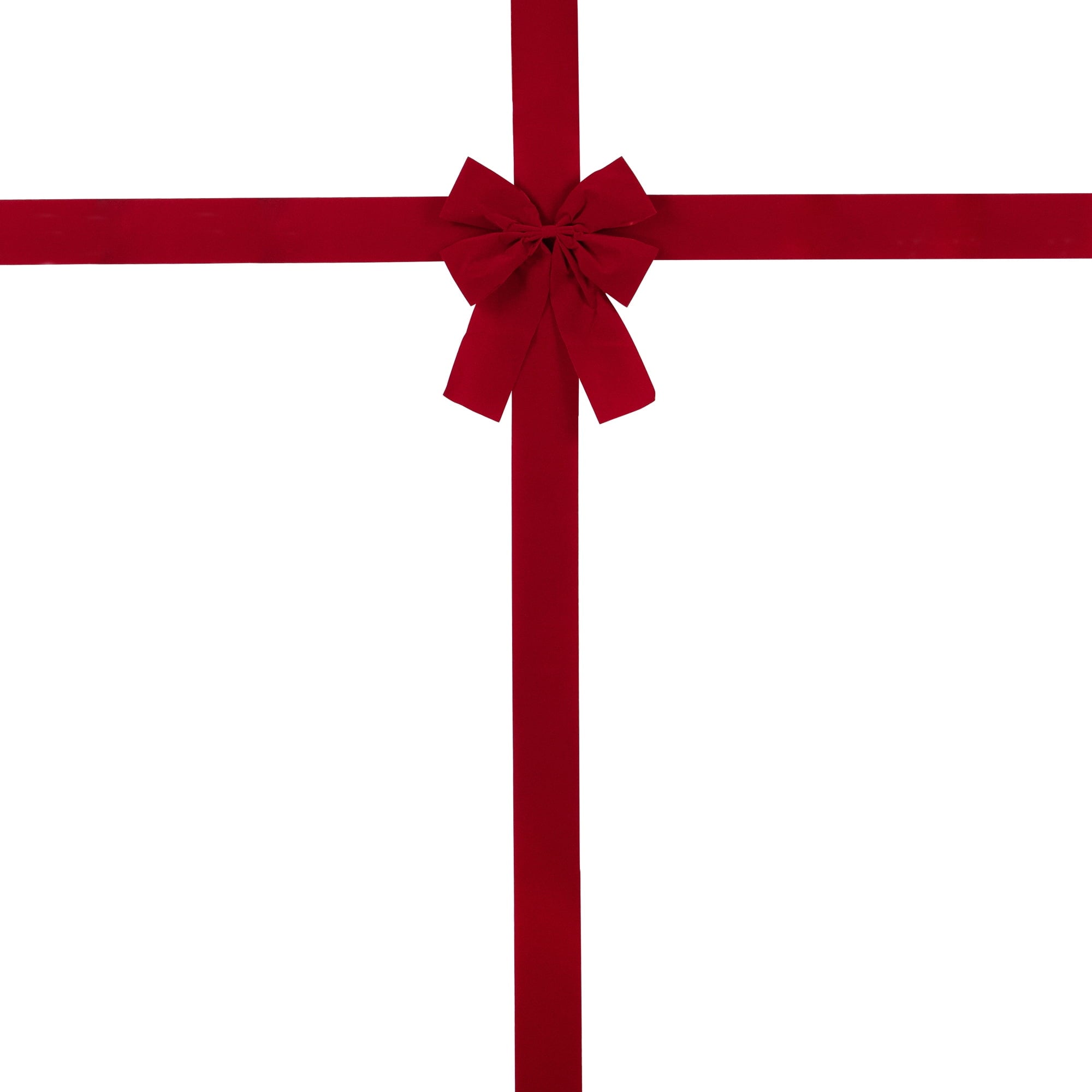 Northlight 14' Classic Red Velvet Christmas Door Bow