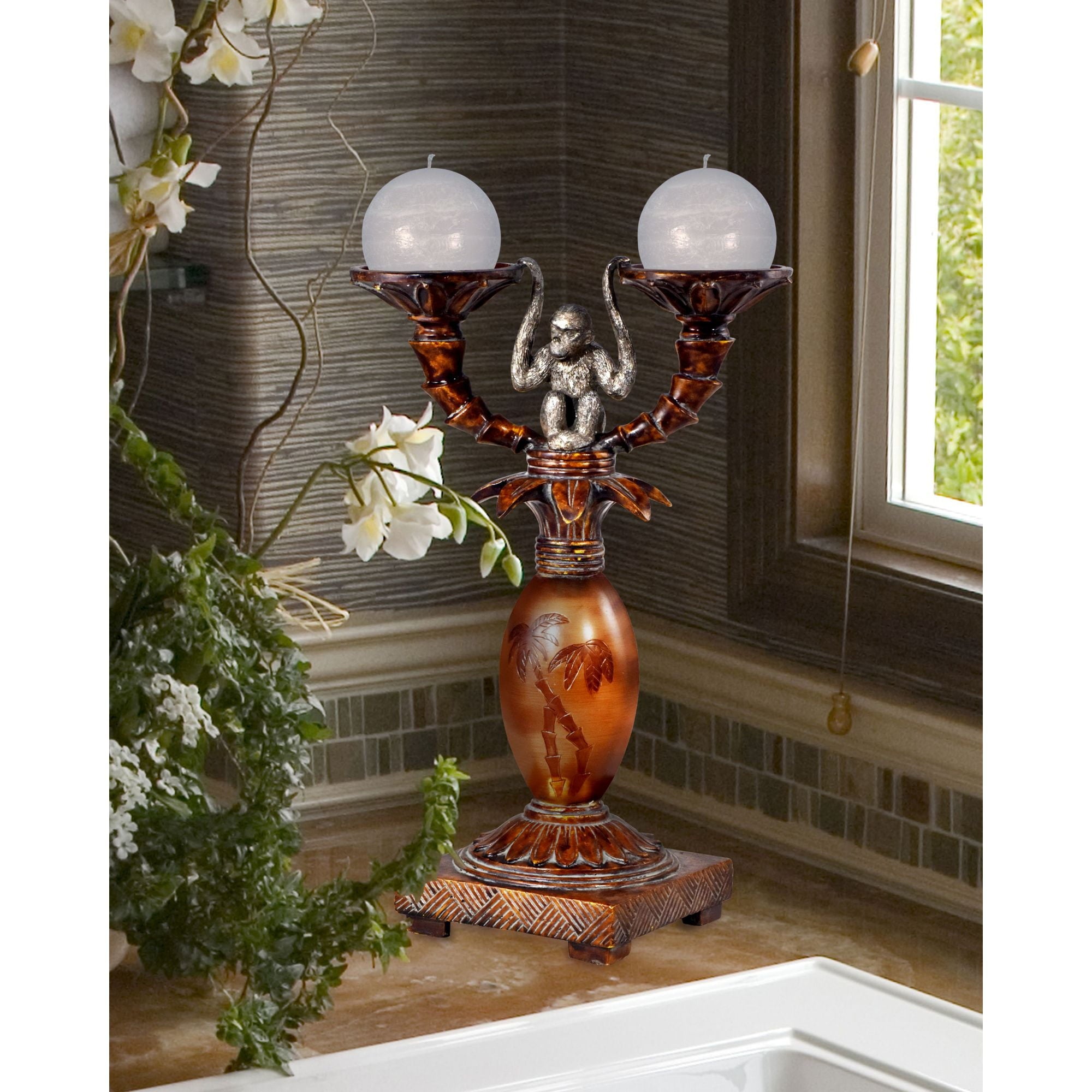 PA500006-Dale Tiffany Lighting-Nirobi - 14 Inch Candle Holder
