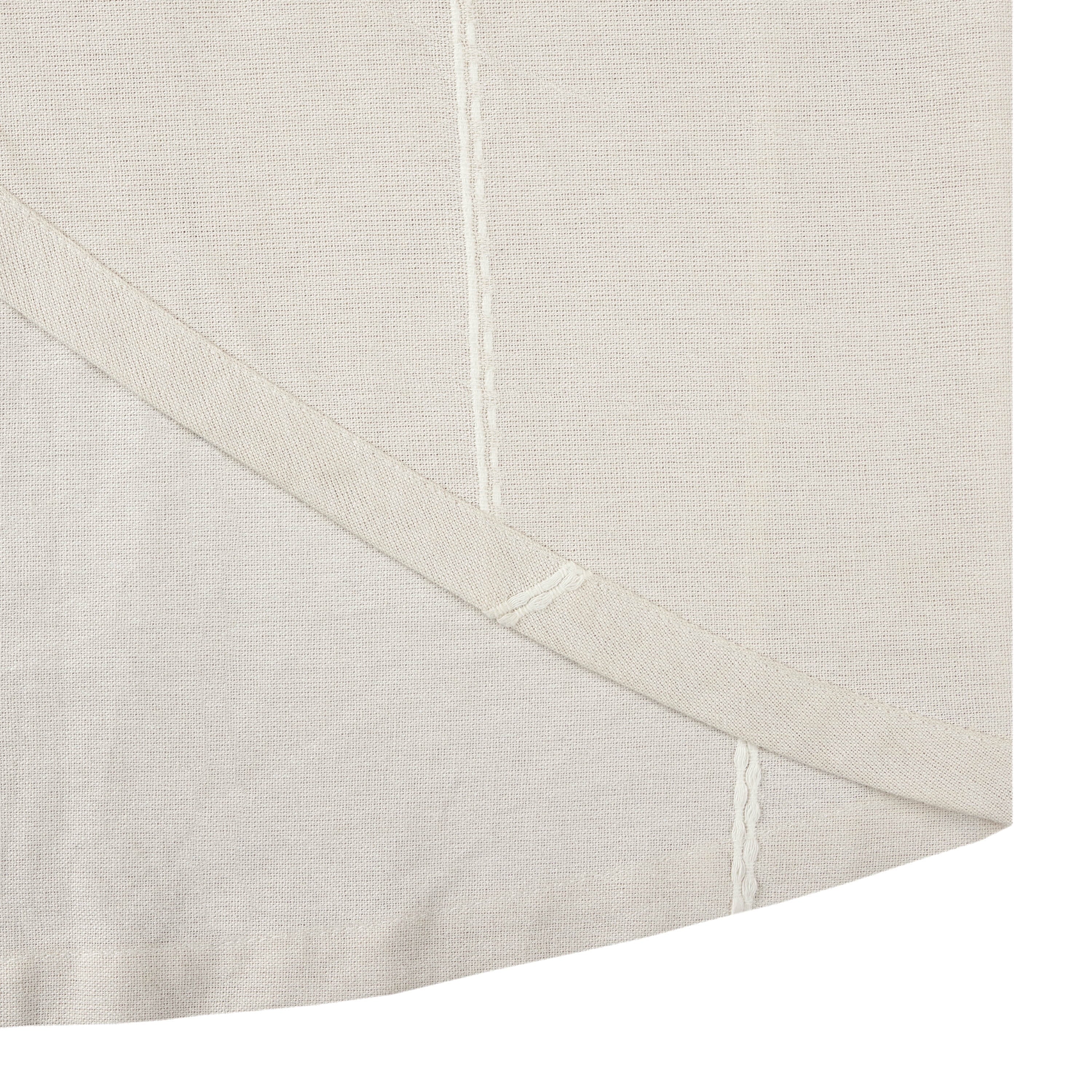 (3 pack) Better Homes & Gardens Stripe Tablecloth 70" Round - Beige - 100% Cotton