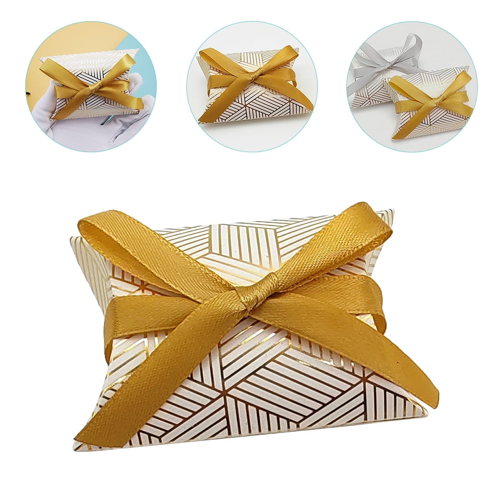 3 Pack Wedding Gift Boxes Favor for Decor Day Decorations Bride Mother Golden