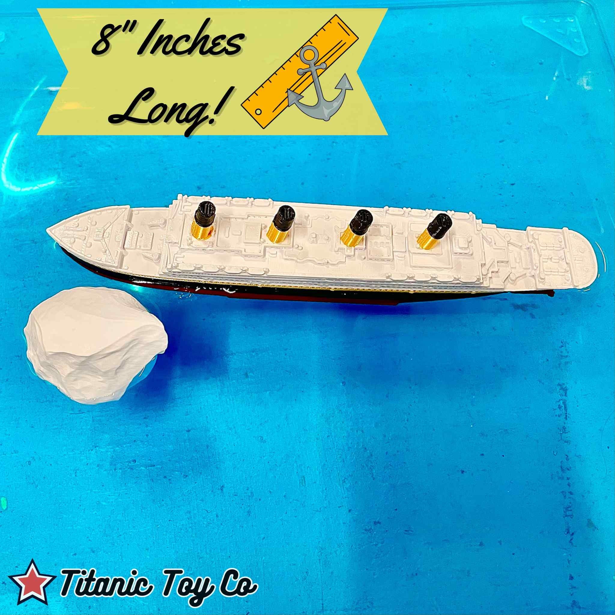 Split In Half Titanic Bath Boat And Pool Toy,Break In Half RMS Titanic Toys For Kids, Historically Accurate Breakable Titanic Toy, Titanic Ship, Titanic Cake Topper