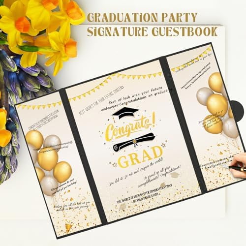 2025 Graduation Guestbook Alternative, Class of 2025 Graduation Party Decorations Guest Book, 2025 Graduation Signature Sign Congrats Grad Certificate Board College High School Students Unique Gifts