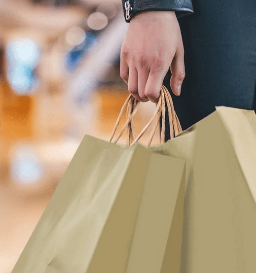 100 Brown Kraft Paper Gift Bags with Handles, 8.26in Small Shopping Bags for Retail, Parties & Gifts