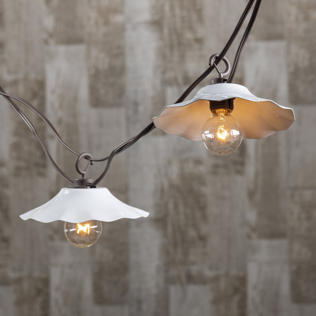 12 Foot Shaded Decorative G40 Patio String Lights
