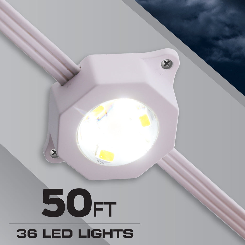 Monster Outdoor LED Smart Lights, RGBIC+ Multiwhite Permanent Outdoor Lights w/ Voice Control, 25ft