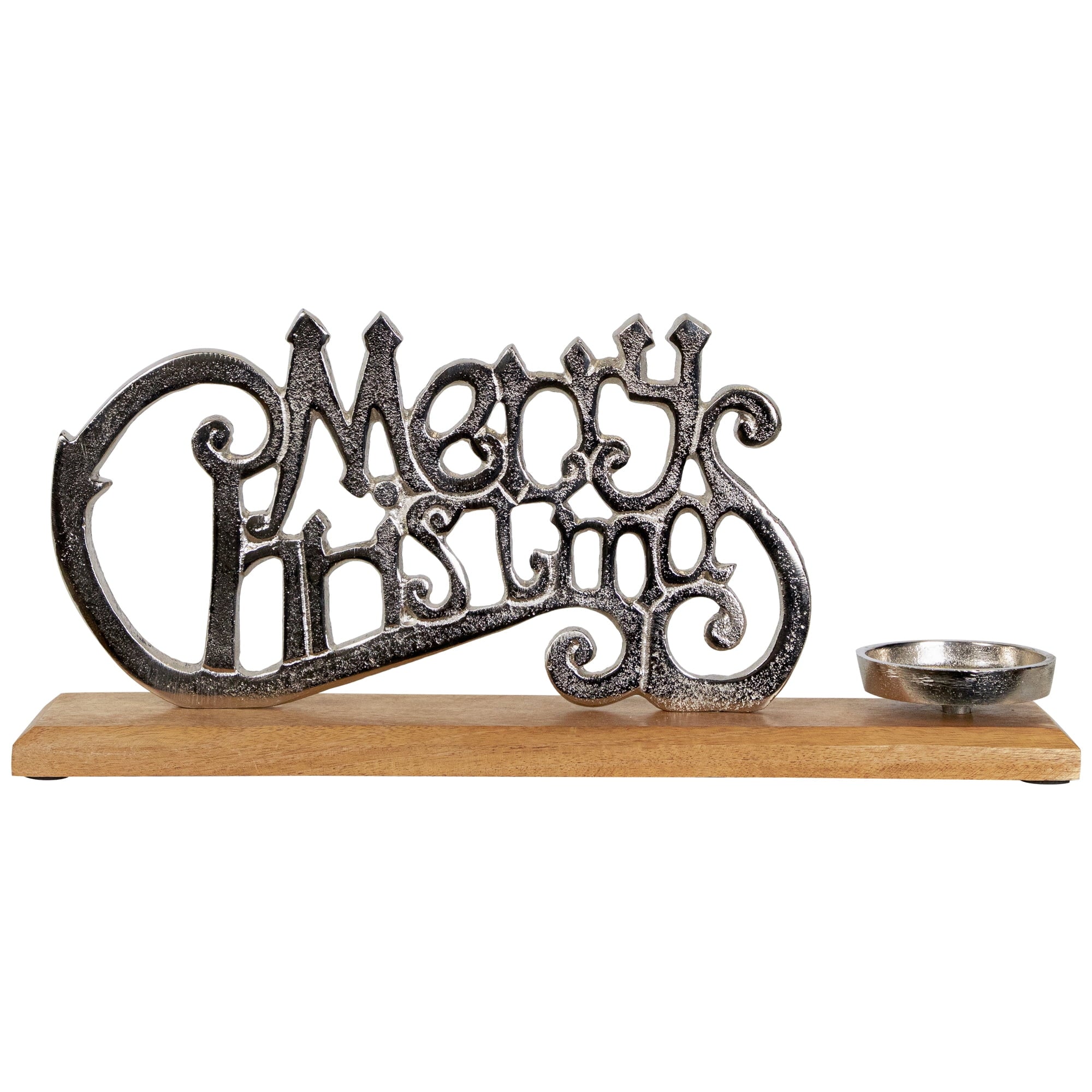 Northlight "Merry Christmas" Metal Sign Votive Candle Holder -15.5"