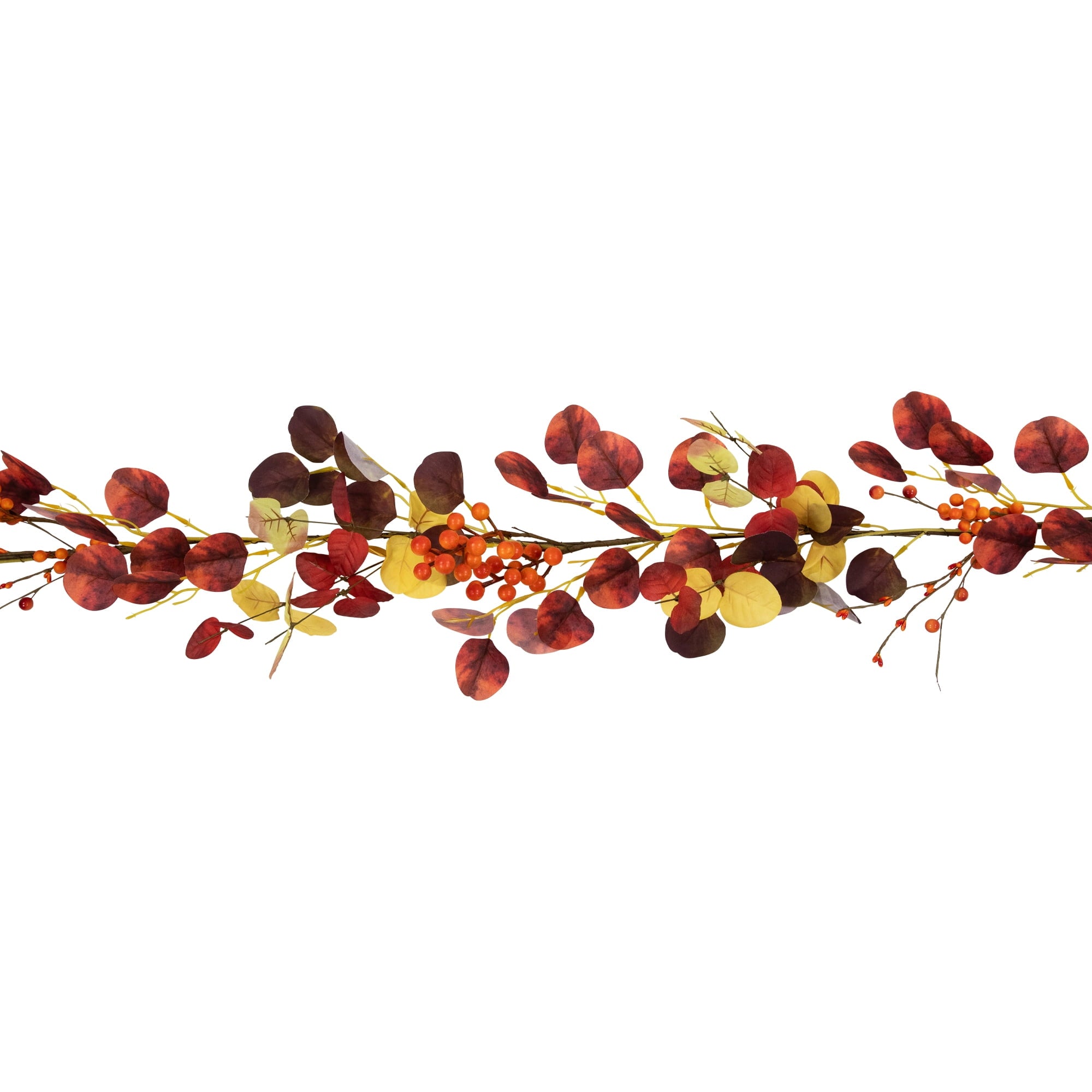 Northlight 5' x 8" Berries and Leaves Artificial Fall Harvest Garland, Unlit