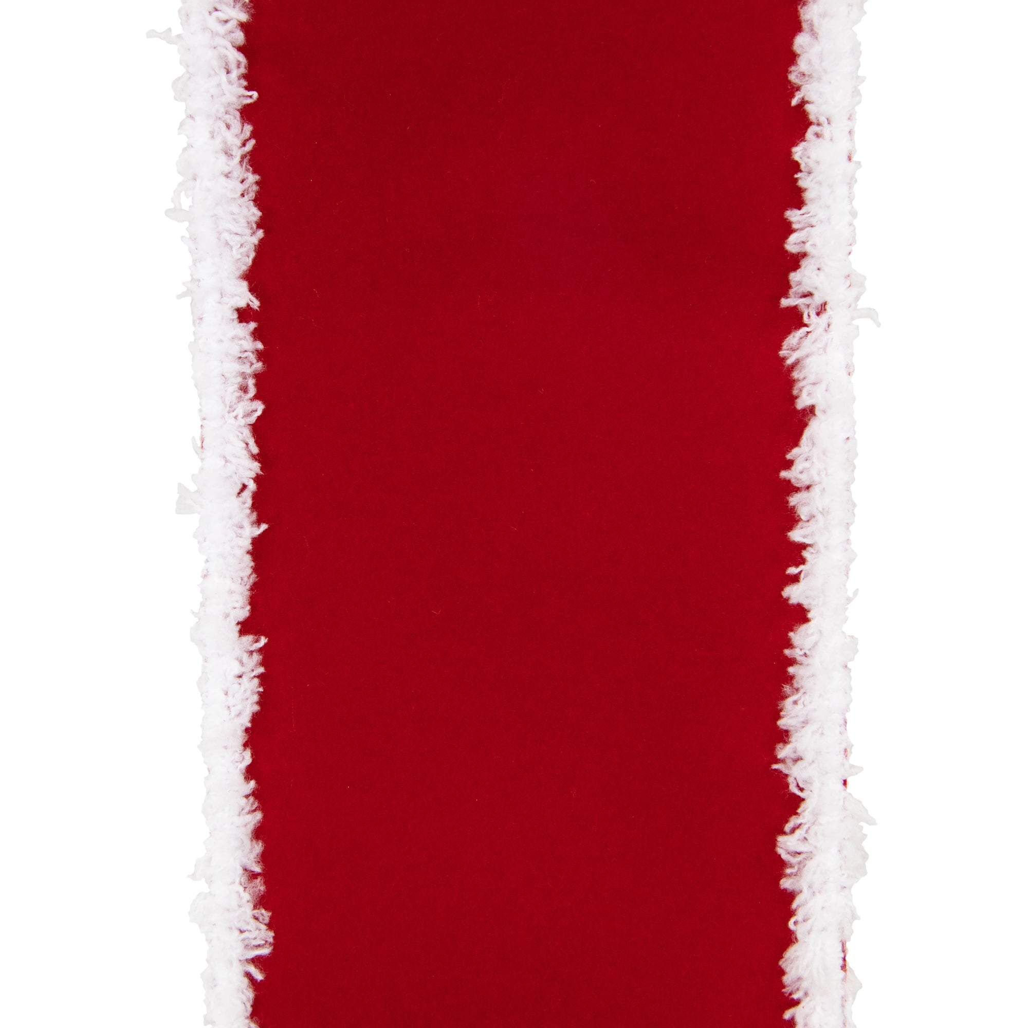 Northlight 14' Red and White Velvet Christmas Door Bow