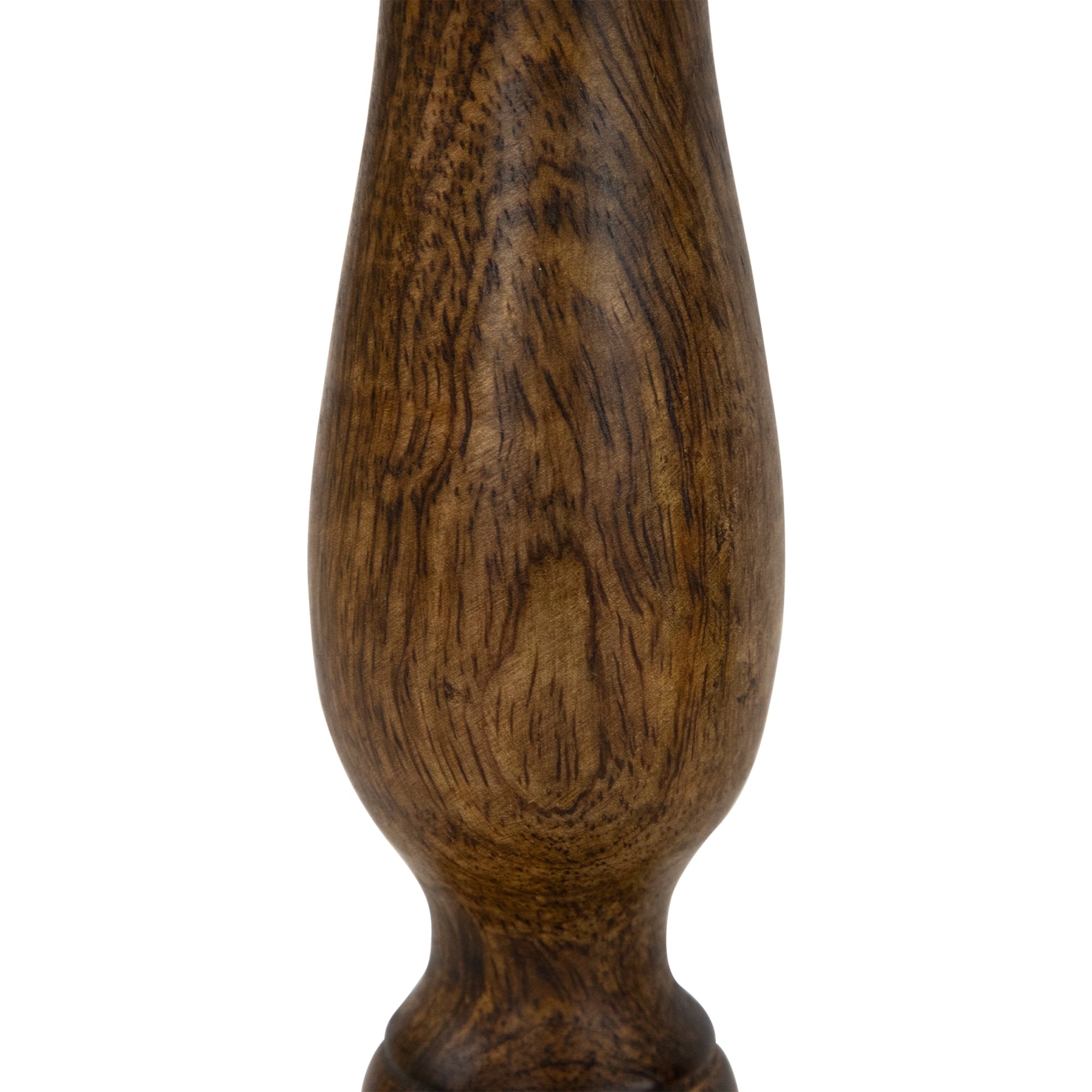 Northlight Natural Dark Wooden Pillar Candle Holders - 10" - Set of 3