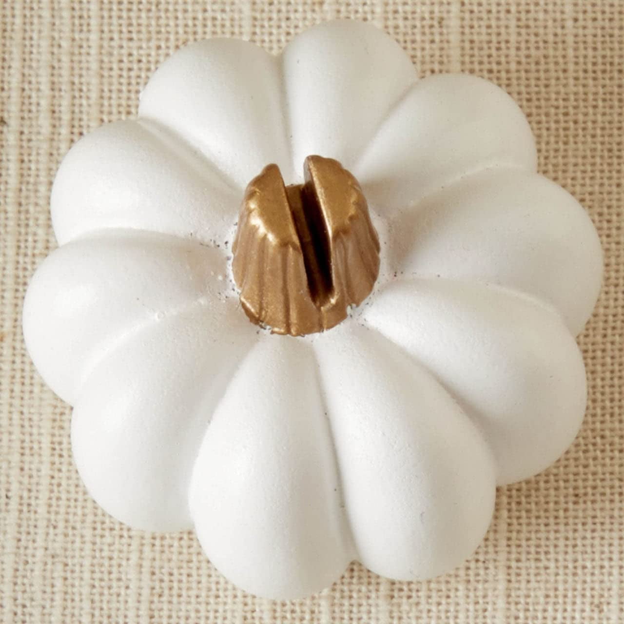Kate Aspen Place Card Holders (Place Cards Included) - Set of 12 - Table Number Holder for Weddings, White Pumpkin Photo Holder for Table Assignments at Bridal Showers or Anniversaries