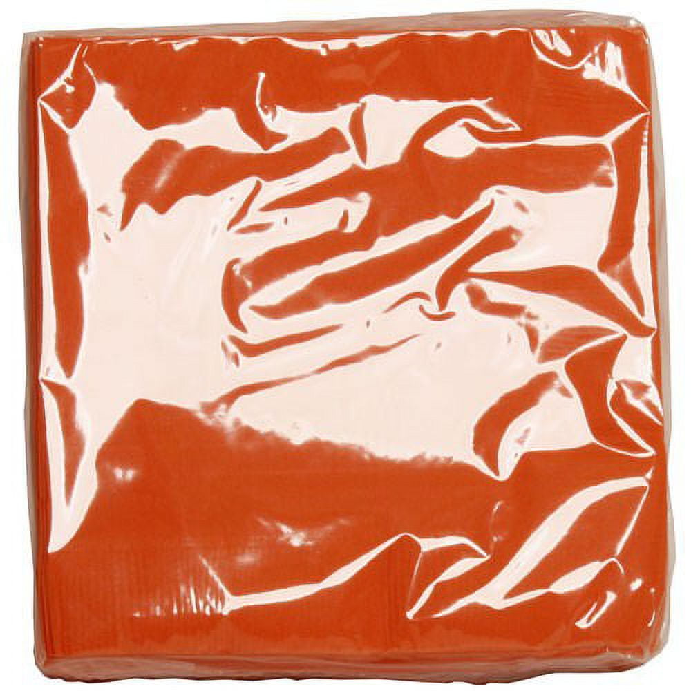JAM Paper Bulk Medium Lunch Napkins, 6 1/2 x 6 1/2, 480/Box, Orange