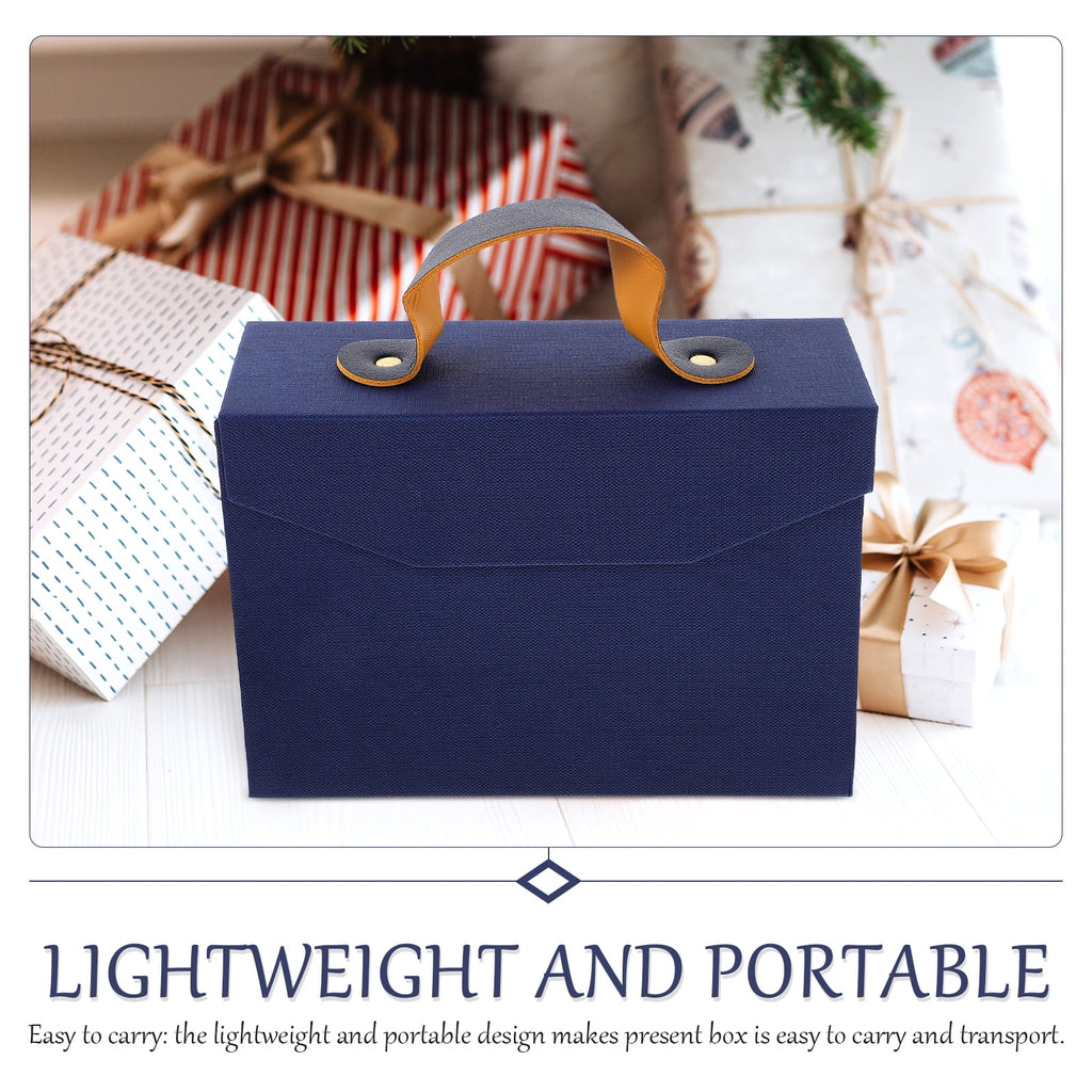 unbranded 5pcs Gift Box with Handle Gift Box Wedding Presents Packaging Box Holiday Gifts Box