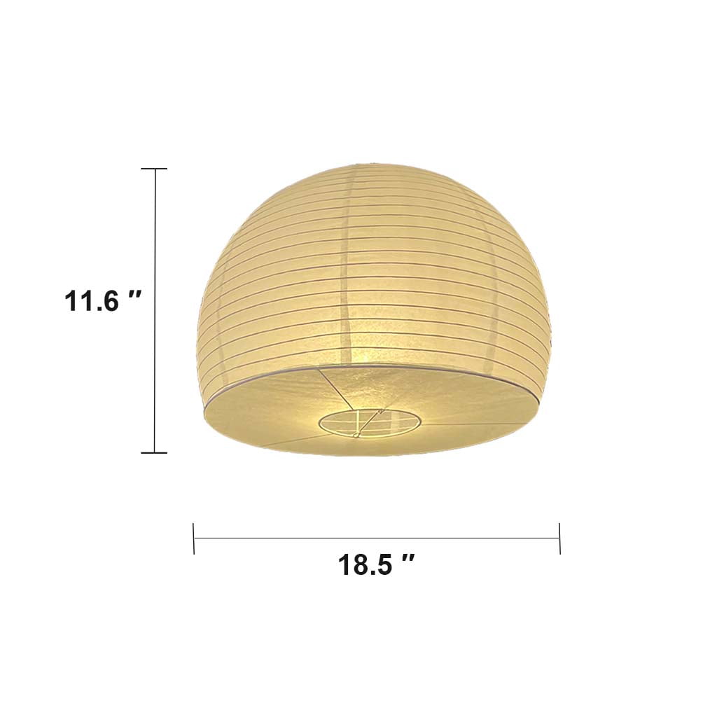 Mitavade White Paper Lantern Lights Lanterns, Home Hanging Light Decoration, 18 in, 1 Piece