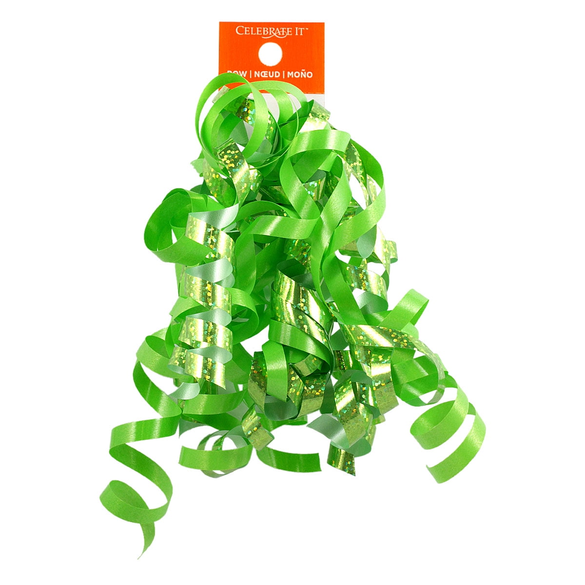 12 Pack: Lime Green Curling Ribbon Bow by Celebrate It™