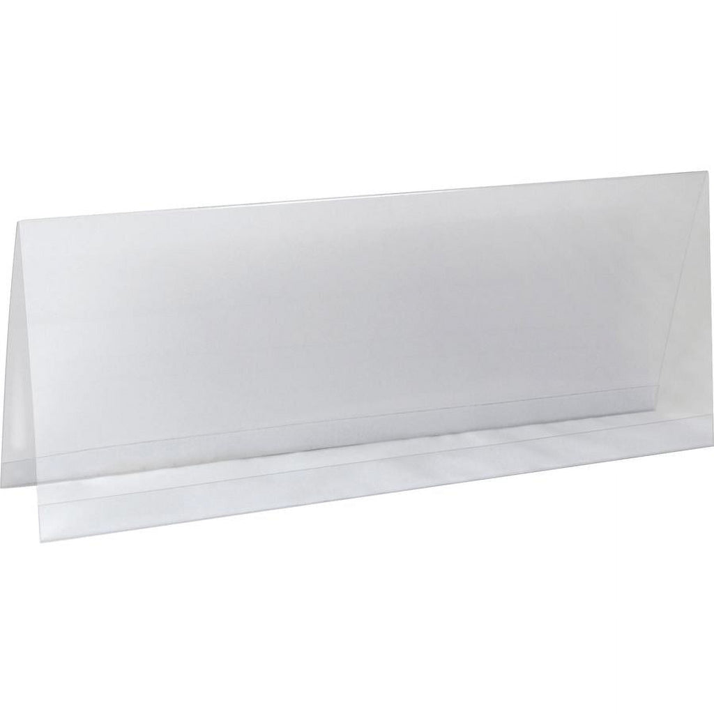 C-Line Tent Card Holders, 4 1/4" x 11", Rigid Heavyweight Clear Plastic, 25/Box