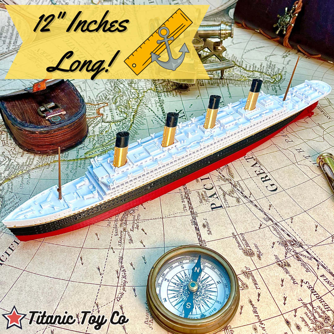 TitanicToyCo RMS Olympic Model Ship 1 Foot In Length, Fully Assembled, Titanic Toys For Kids, Titanic Ship, Titanic Cake Topper, Titanic Figurine, Titanic Boat, Britannic, Titanic Memorabilia