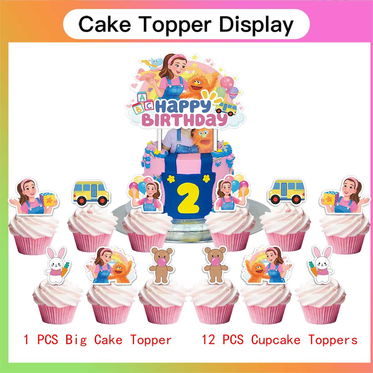 Ms Rachel Birthday Cups Party Supplies Plates Decorations Cake Topper Decor