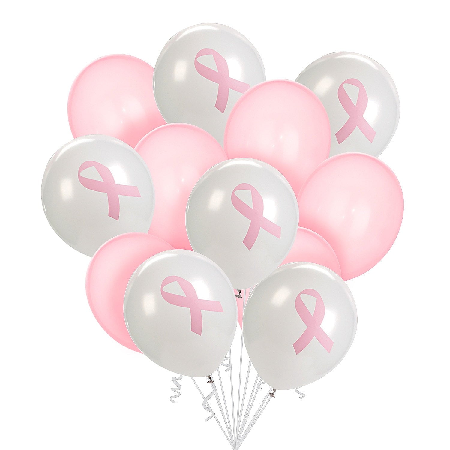 Fun Express Breast Cancer Awareness Ribbon Balloon Bouquet Kit - 205 Pc