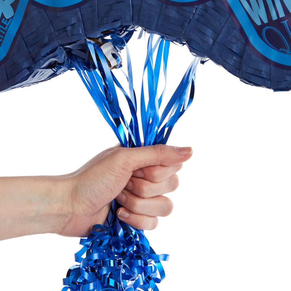 Pull String Video Game Pinata, Blue Gaming Controller for Gamer Party Decorations for Boys (16.5 x 11 x 3 In), Ages 3-14