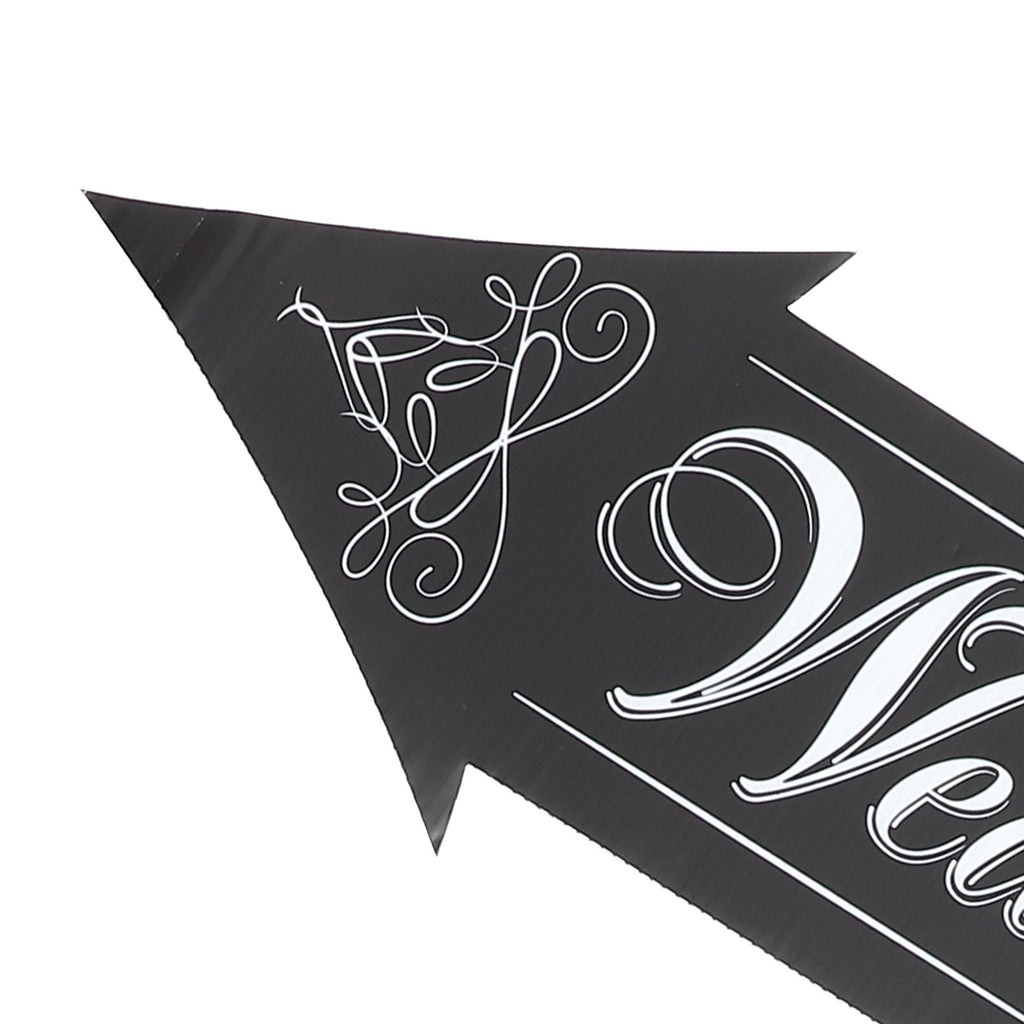 Worgeous 5 Sets  Wedding Directional Signs Wedding Signs for Ceremony and Reception