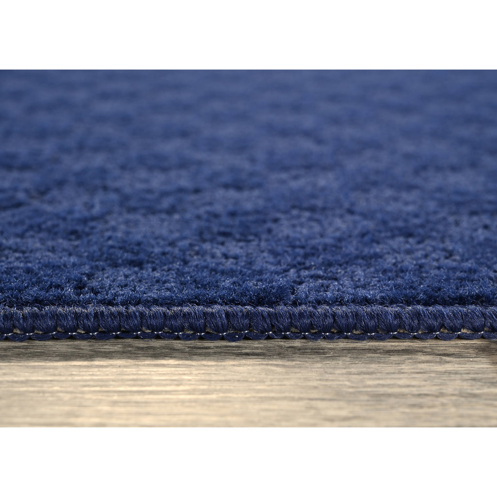 Garland Rug Medallion Navy Indoor Runner Rug, 3' x 8'