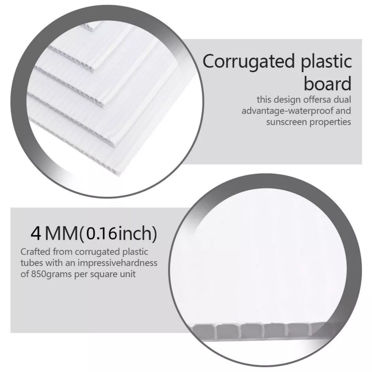 18x24" Yard Signs 5PACK Personalized Blank Corrugated Lawn Sign Large With Stakes