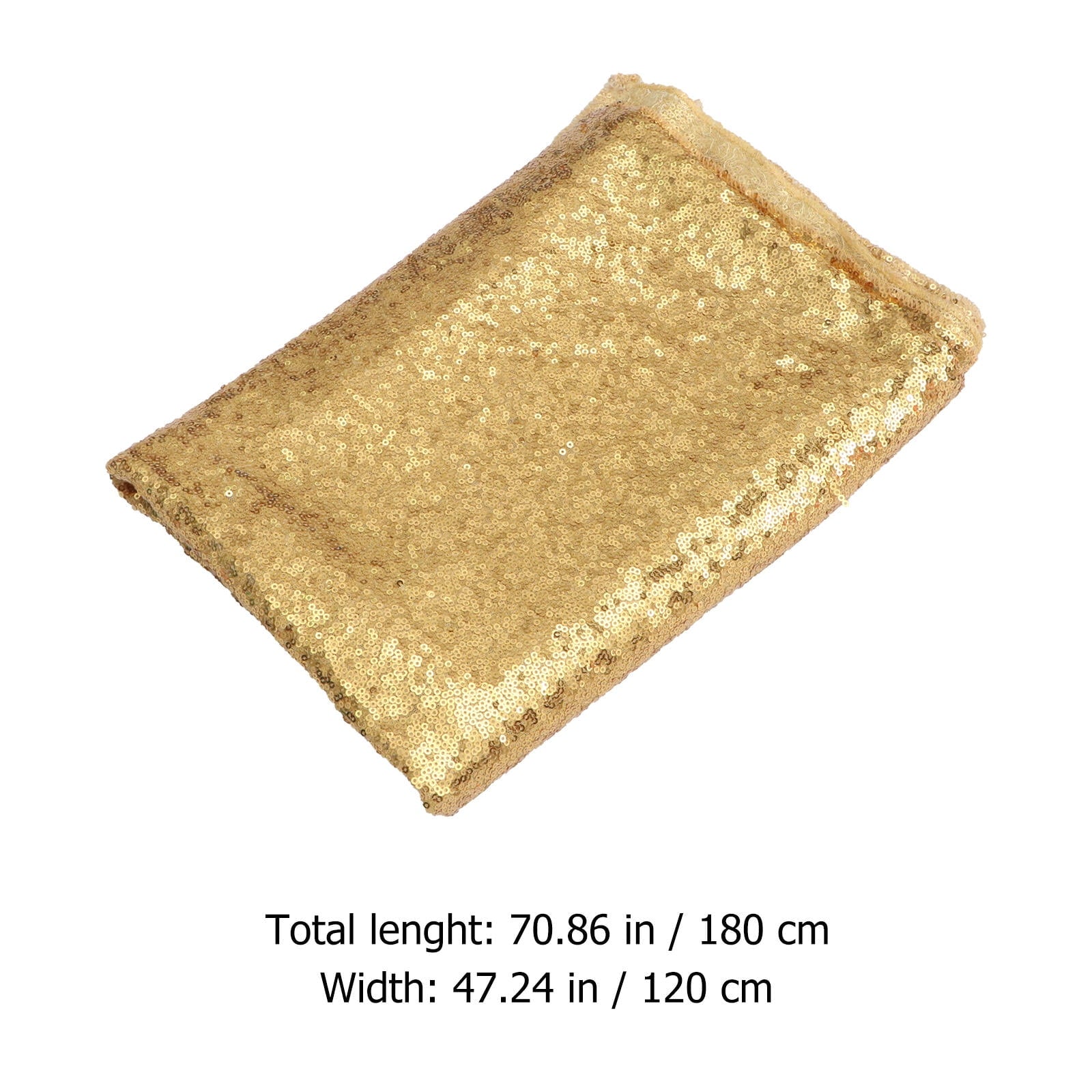 YSNOOWE 1Pack Gold Sequin Backdrop 1.2x1.8M for Background Fabric Use