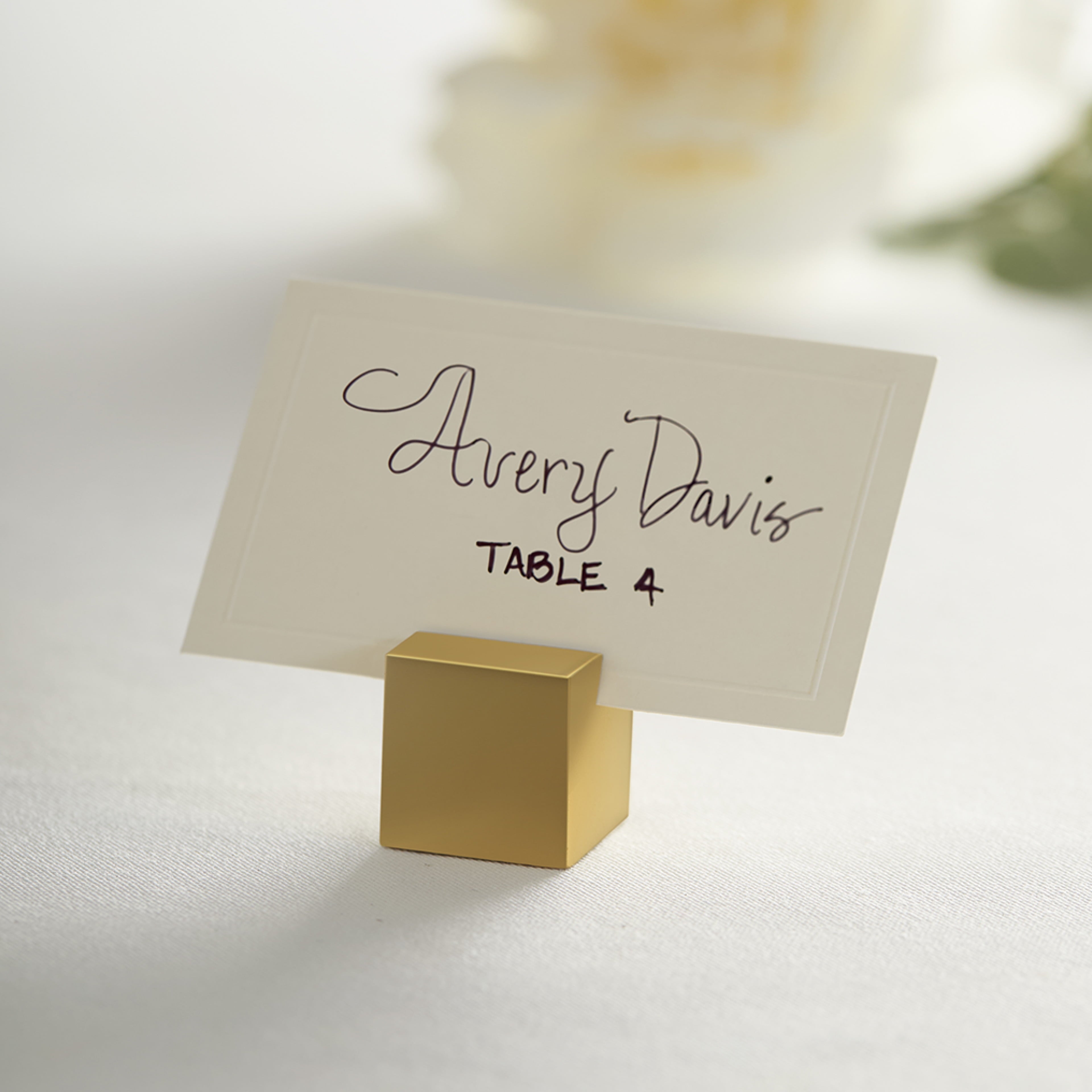 Gold Place Card Holders - 12ct by Celebrate It – Decorative Table Number & Name Card Holders for Weddings - Parties - Events & Holiday Gatherings