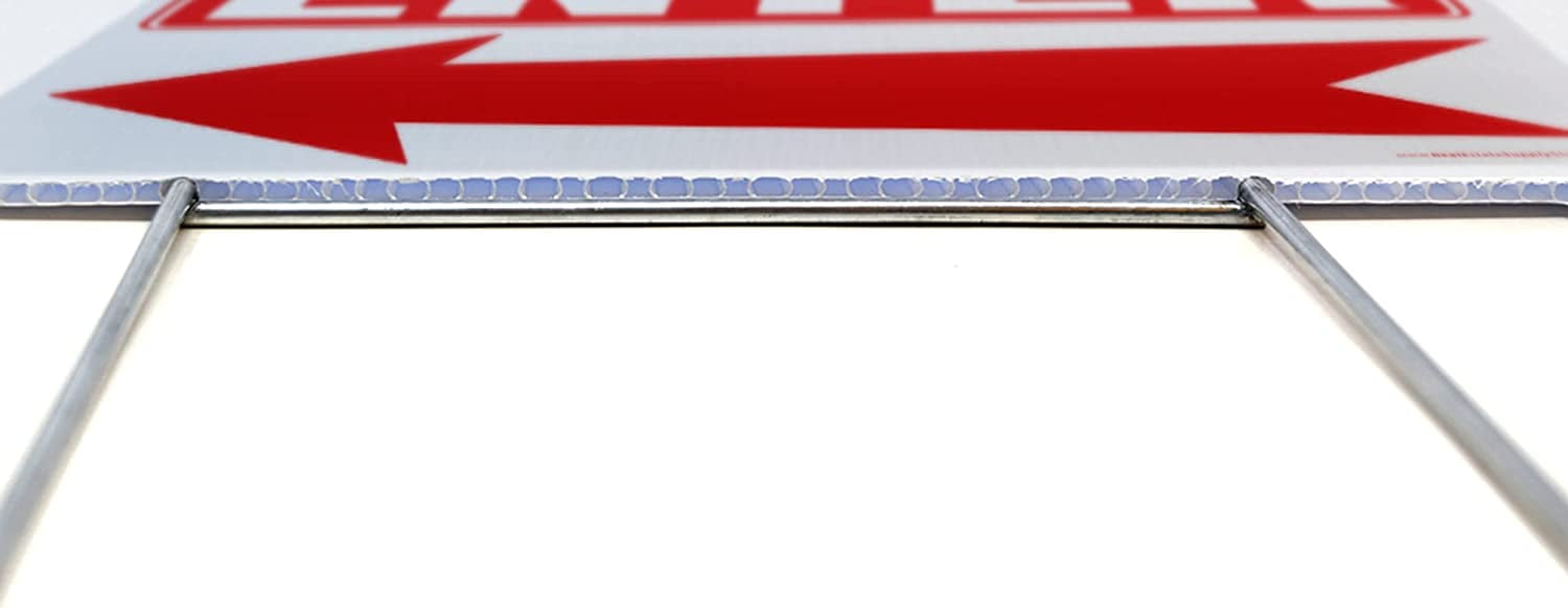 Event Yard Sign Complete Kit Includes Sturdy Sign Stake - Durable Outdoor Double Sided 18x24 Sign with Extra Tall 10x30 Stake (5 Pack, Event)