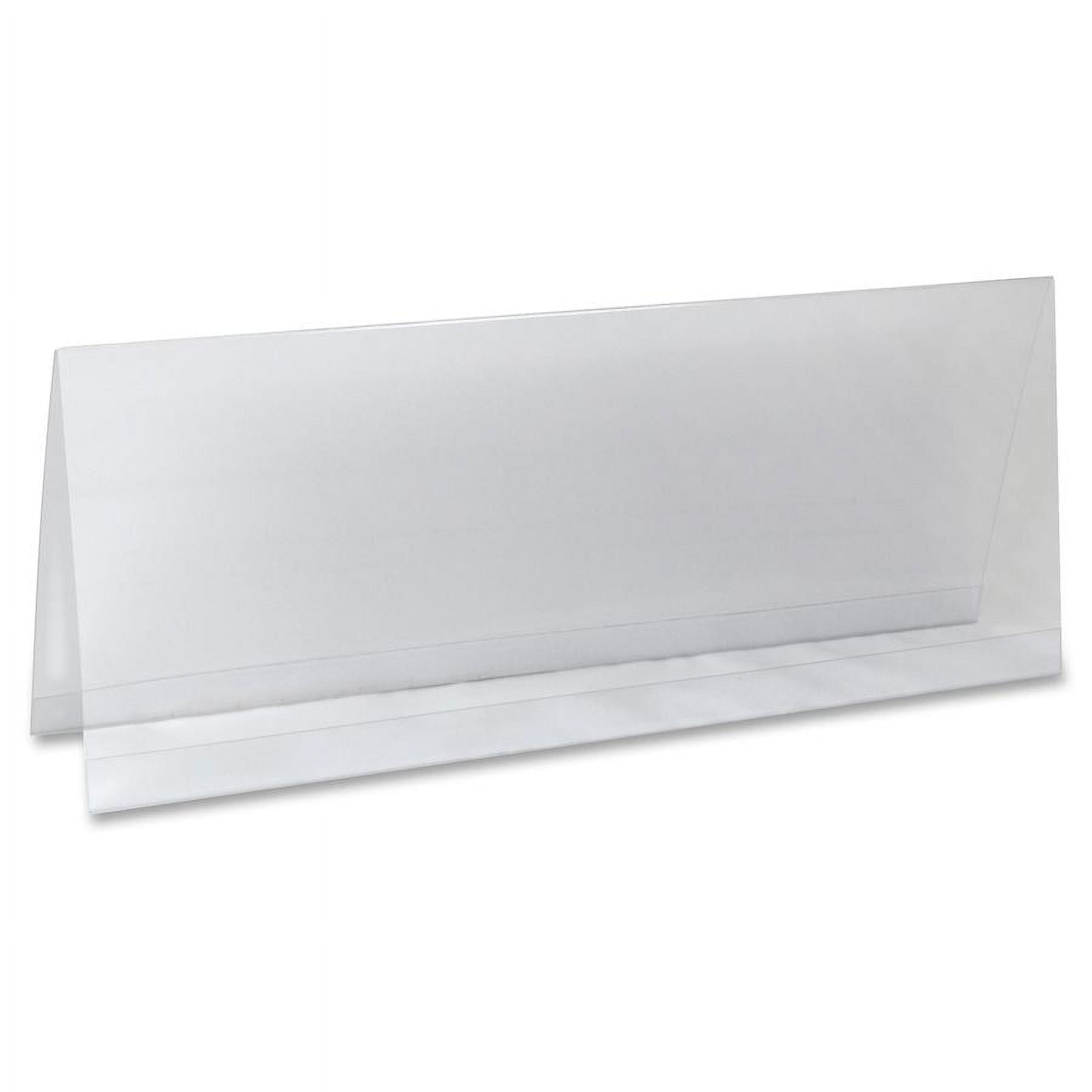 C-Line Tent Card Holders, 4 1/4" x 11", Rigid Heavyweight Clear Plastic, 25/Box