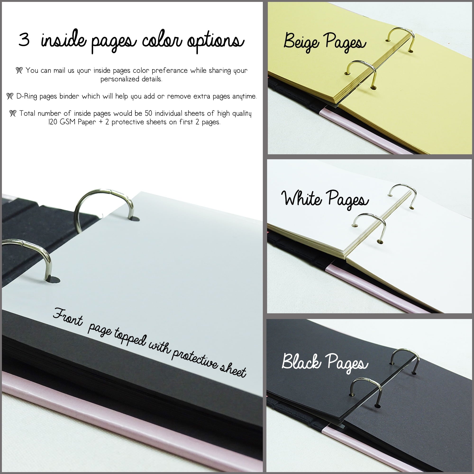 Darling Souvenir White Floral Wedding Guest Book Hardbound Guest Sign-In Book Guest Registry Guestbook-9 x 12 Inches