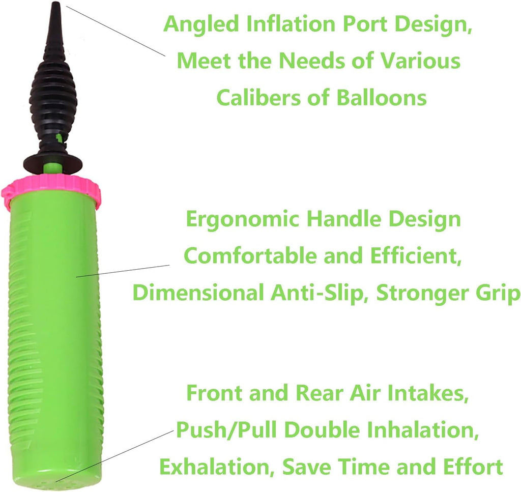 Balloon pump handheld two-way double-action air pump, suitable for balloons, yoga balls, swimming rings