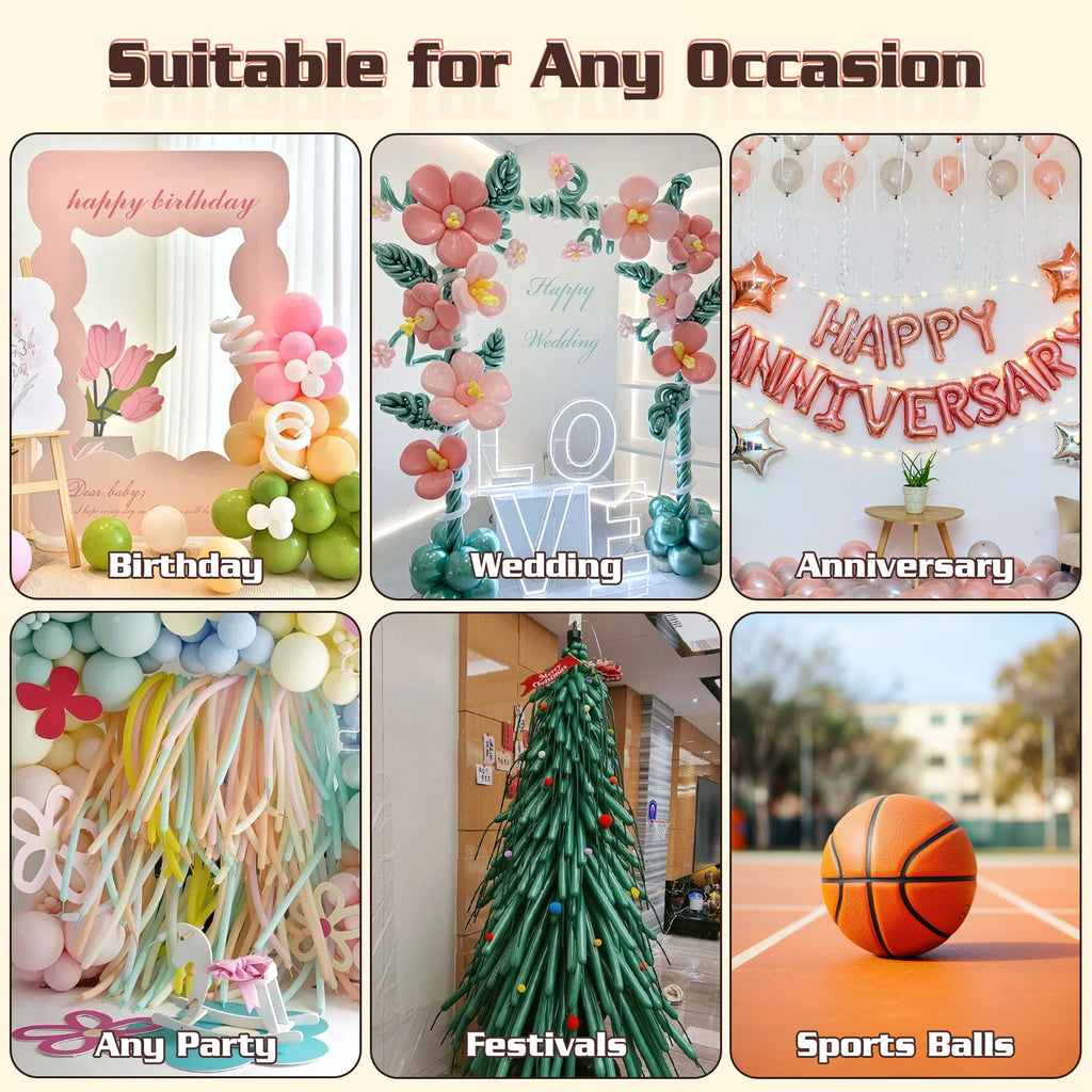 Balloon Pump Electric Air Pump for Long Balloon,260/160 Balloon Inflator Pump Electric for Foil Twisty Animal Balloons Basketball
