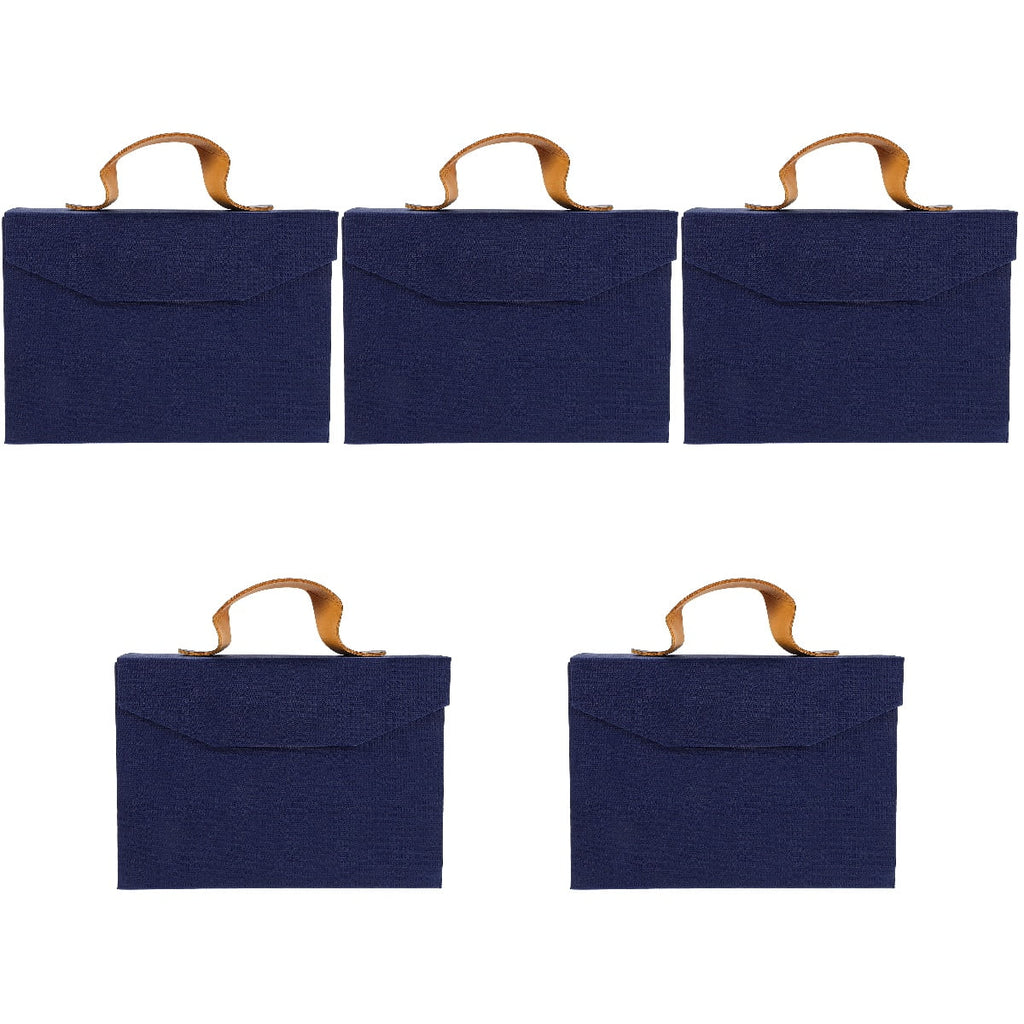 unbranded 5pcs Gift Box with Handle Gift Box Wedding Presents Packaging Box Holiday Gifts Box