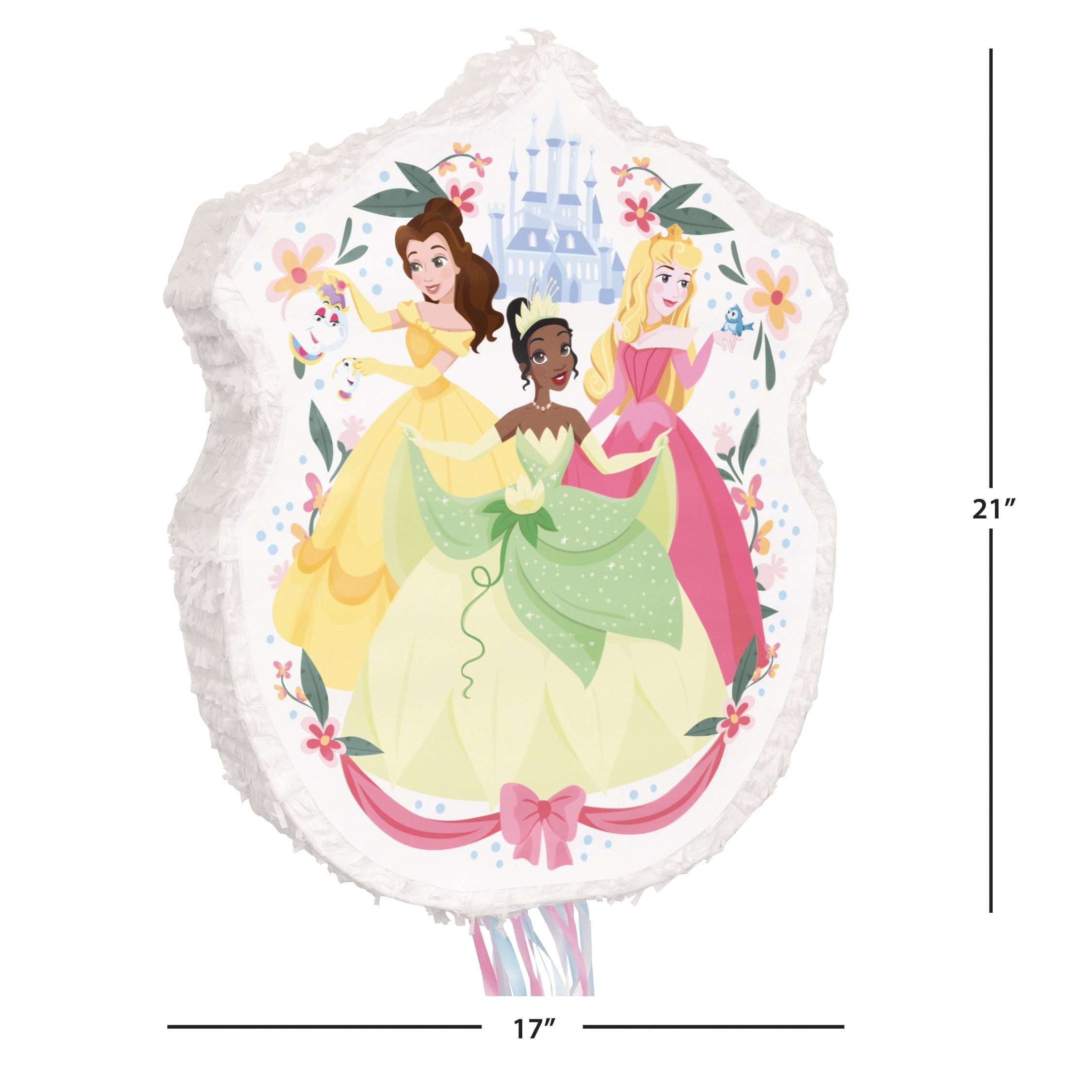 Disney Princess Pinata, Pull String, 22.5 x 19in