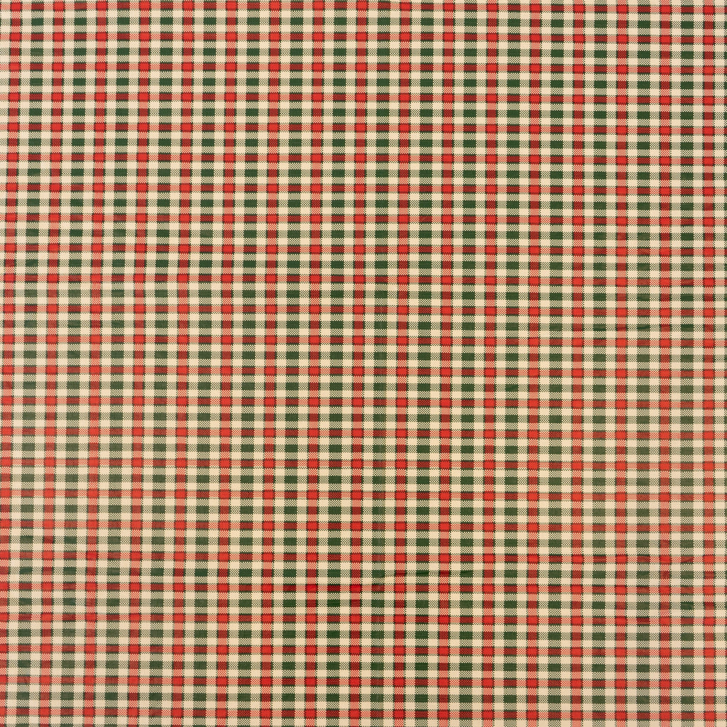 Waverly Inspirations Rectangular Elastic Fitted Table Cover Waterproof Vinyl Tablecloth With Flannel Backing, 6Ft Table, 72" x 30", Gingham Plaid, 4 PK