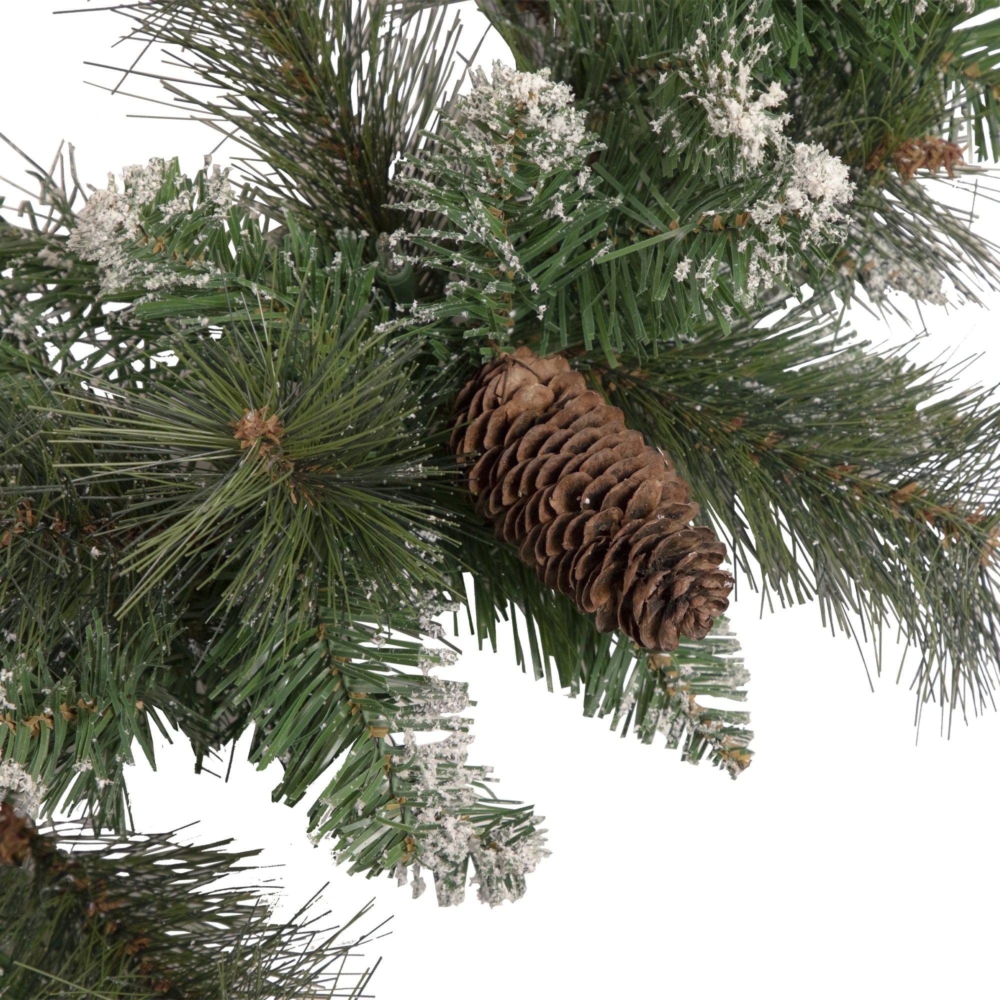 Northlight Real Touch™️ Snow Valley Pine Artificial Christmas Garland - Unlit - 9' x 10"