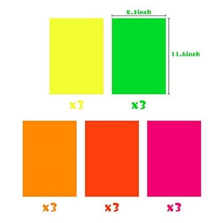 WATINC 35pcs Neon Party Decoration Supplies UV Reactive Glow Party Favors