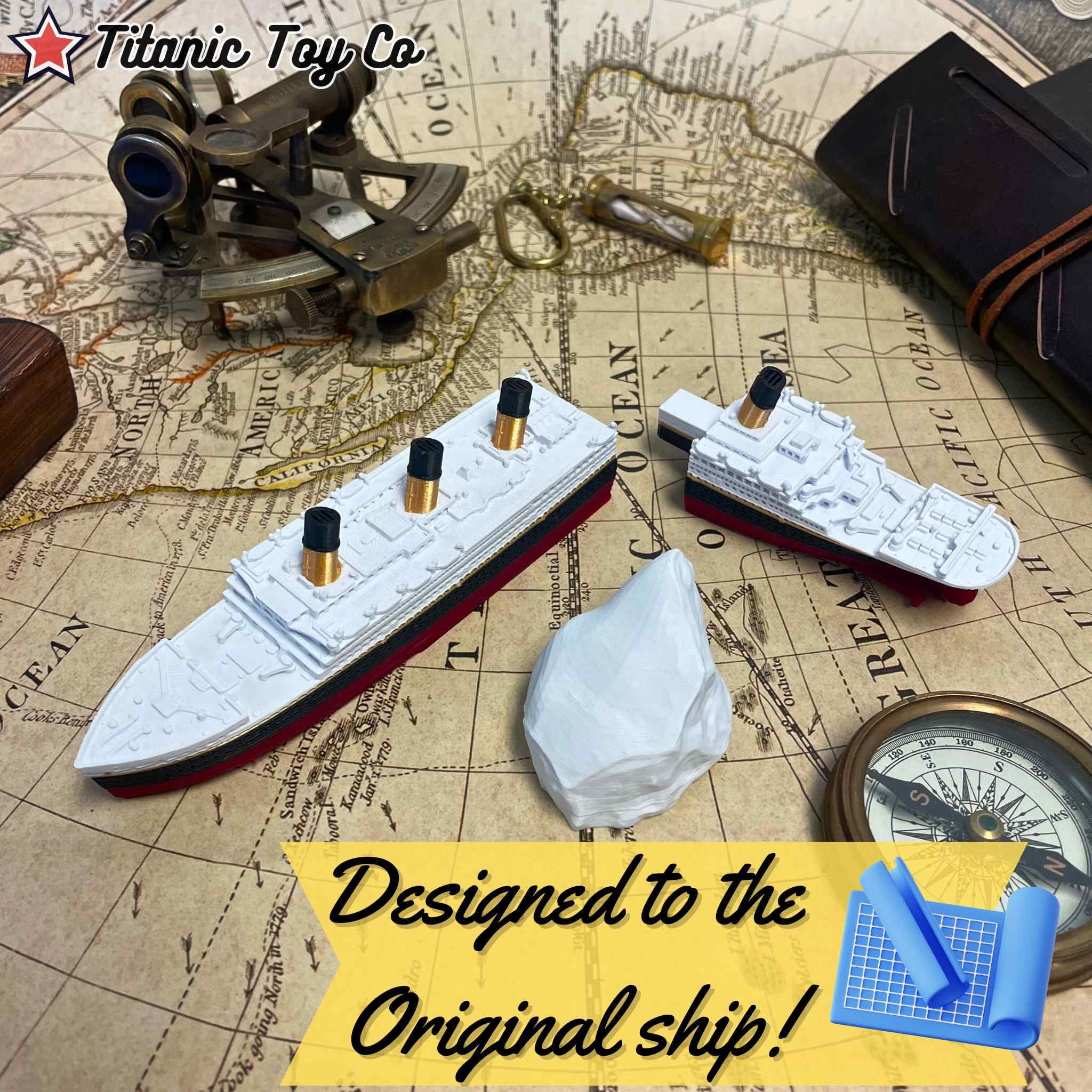 Split In Half Titanic Bath Boat And Pool Toy,Break In Half RMS Titanic Toys For Kids, Historically Accurate Breakable Titanic Toy, Titanic Ship, Titanic Cake Topper