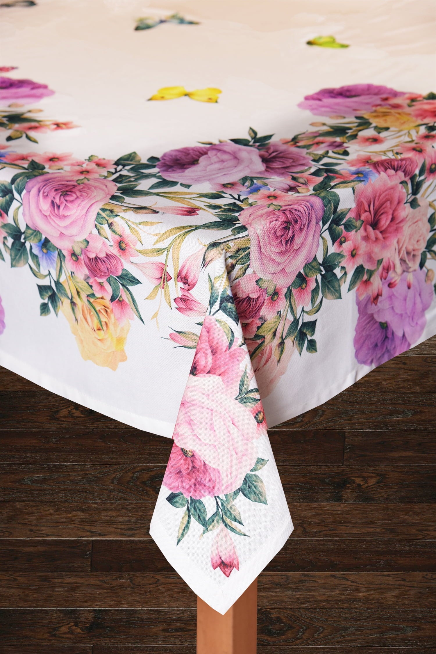 Springfield Gardens 100% Cotton Tablecloth, 60" X 120"